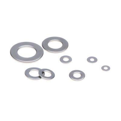 10/50pcs Stainless Steel Washer M1.6-M16 Spacer Plain Gasket for Screw Bolt Ultra Thin Flat Washer Ultrathin Shim Plain Gasket Nails  Screws Fasteners