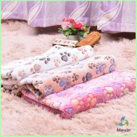 Mexin ผ้าห่ม ชนิดผ้ากำมะหยี่ พิมพ์ลายอุ้งเท้าแมวน่ารัก สำหรับสัตว์เลี้ยง Pet blanket