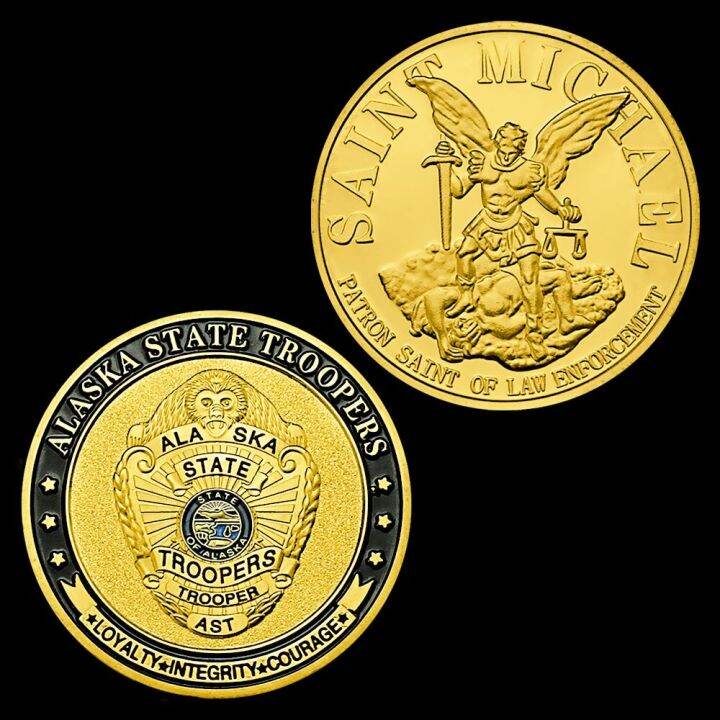 alaska-state-troopers-challenge-coin-us-saint-micheal-gold-plated-souvenirs-and-gifts-home-decorations-commemorative-coins