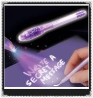 (Rui baoG)เมจิก2 In 1 UV กราฟฟิตีแสงสีดำ Combo สร้างสรรค์เครื่องเขียนปากกาหมึกที่มองไม่เห็นปากกามาร์กเกอร์สำนักงานเน้น