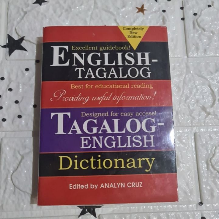 English Tagalog Tagalog English Dictionary By Analyn Cruz Lazada PH