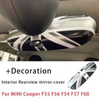 Union Jack Interior Rearview Mirror Cover Car Sticker For BMW MINI Cooper S JCW One F56 F55 F57 F54 Clubman F60 Countryman