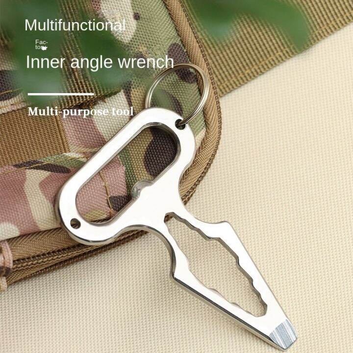 Outdoor Bottle Opener Combination Wrench Stainless Steel Self Defense
