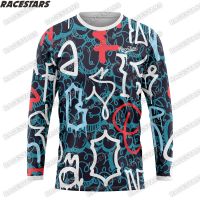 ZZOOI Motocross Racing MTB Downhill Mountain Cycling Jersey Men Breathable Long Sleeve Dirt Bike Wear Bicycle Maillot Ciclismo Hombre