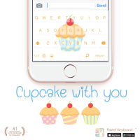 Cupcake with you Keyboard Theme⎮(E-Voucher) for Pastel Keyboard App