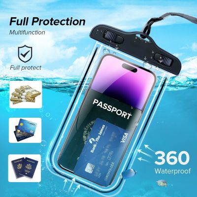 Sarung ponsel tahan air Sarung HP Universal berenang tahan air pelindung ponsel bawah air untuk iPhone 11 12 13 14 Pro Max X