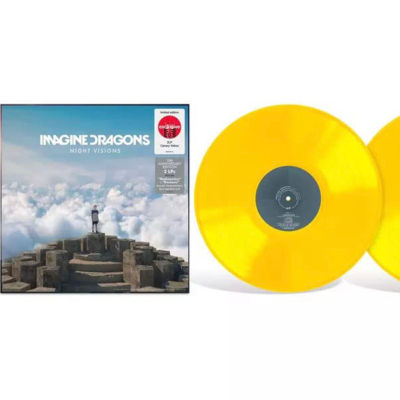 แผ่นเสียง Imagine Dragons - Night Visions 2 x Vinyl,** 10th Anniversary Edition, Canary Yellow มือหนึ่ง ซีล *มุมย่นนิด