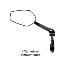 EasyDo Bicycle Rearview Handlebar Mirrors 360 Degree Rotate Cycling Rear View MTB Bike Handle Rearview Mirror