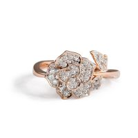 LAVERA Diamond - Pink Gold Diamond Ring  แหวนประดับเพชร ทองชมพู