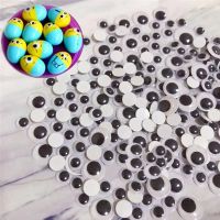 200Pcs Adhesive Googly Wiggly Eyes 6/8/10/12/15mm Mixed for Dolls Accessory Eyeball Scrapbook