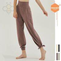 ✥❃ Aiden001 Loose Fitness Sports Yoga Pants Slits Feet Abdomen Wide-Leg Pants Casual Dance Trousers HN53