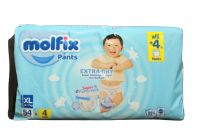 โมลฟิกซ์ Molfix เอ็กซ์ตร้าดราย แพ้นส์ กางเกงผ้าอ้อมเด็ก ขนาด XL 58 ชิ้น