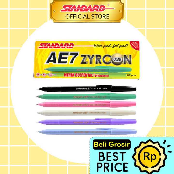 Standard Pen Ae Zyrconball Pulpen Pena Ballpoint Lazada