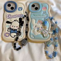 Sanrio Cinnamoroll Pochacco Bracelet Phone Case for Iphone 11 12 13 14 Pro Max Plus SE 2020 Y2k Girl Gift