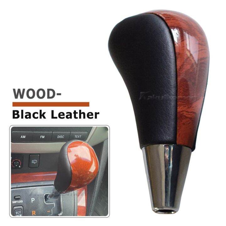 Automatic Gear Shift Knob Leather Shifter Lever Stick For Toyota