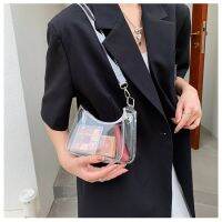 AYI Transparent Crossbody Messenger Handbags Women PVC Cylinder Shoulder Bags Women Sling Bags