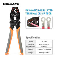 IWS-16 Crimping คีมสาย Lug Crimper เครื่องมือ Bare Terminals คีมลวด1.25-14mm ² AWG22-6สำหรับ Non-Insulated Connectors