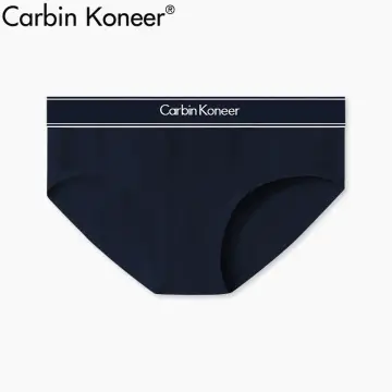 Carbin Koneer Women's Seamless Briefs Comfort Ice Silk Underwear Mid Waist Laser  Cut No Show Panties for Women