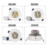 Dimmable LED Downlight 3W 4W 5W Spot LED AC110V 220V Sandy Silver White Black Body House Natural Daylight Warm Pure White