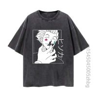 เสื้อยืดแนวสตรีทเสื้อเชิ้ตสตรีลายการ์ตูน Hisoka Morow Hunterxhunter เสื้อยืดวินเทจสไตล์ฮาราจูกุเสื้อยืดมังงะกราฟิกเสื้อท่อนบนสำหรับผู้ชาย