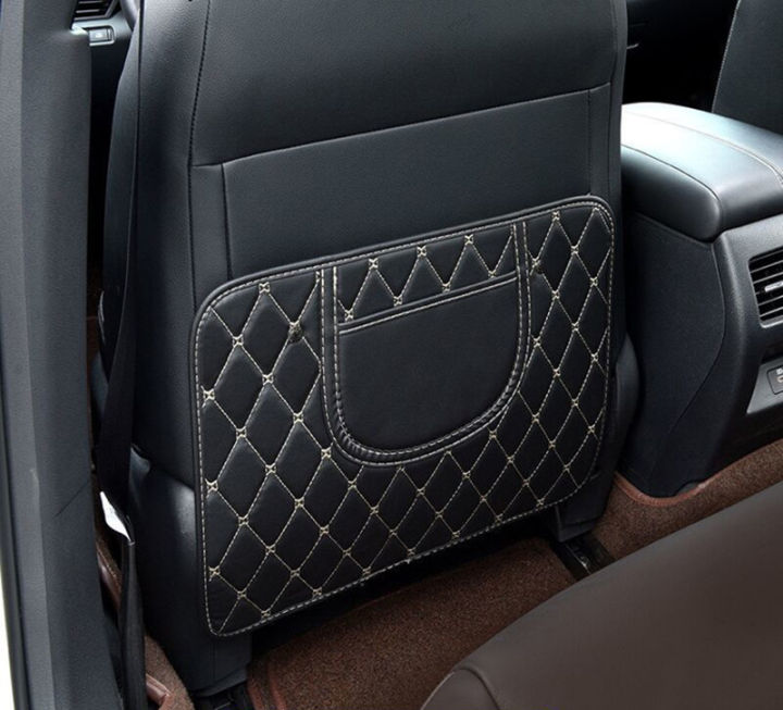 high quality Car Seat Back Protector Cover Organizer Pocket Leather Car ...