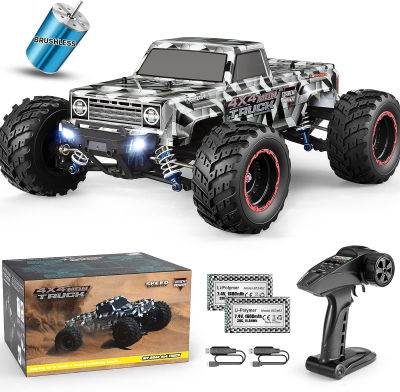 HAIBOXING 1/12 Scale Brushless RC Cars 903A, 4X4 Off-Road RC Monster Truck with Fast Remote Control of 55KM/H Top Speed, Hobby Grade RTR RC Vehicles All Terrain for Adults, Boys