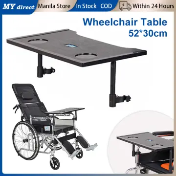 Wooden Wheelchair Lap Desk Tray Table Attachment for Eating Reading  Detachable