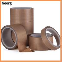 GEORG 10m/Roll ไฟฟ้า สารหน่วงไฟ เครื่องดูดสูญญากาศ ฉนวน เทป PTFE ผ้าเทปผ้า เครื่องปิดผนึกกาว ทนต่ออุณหภูมิสูง