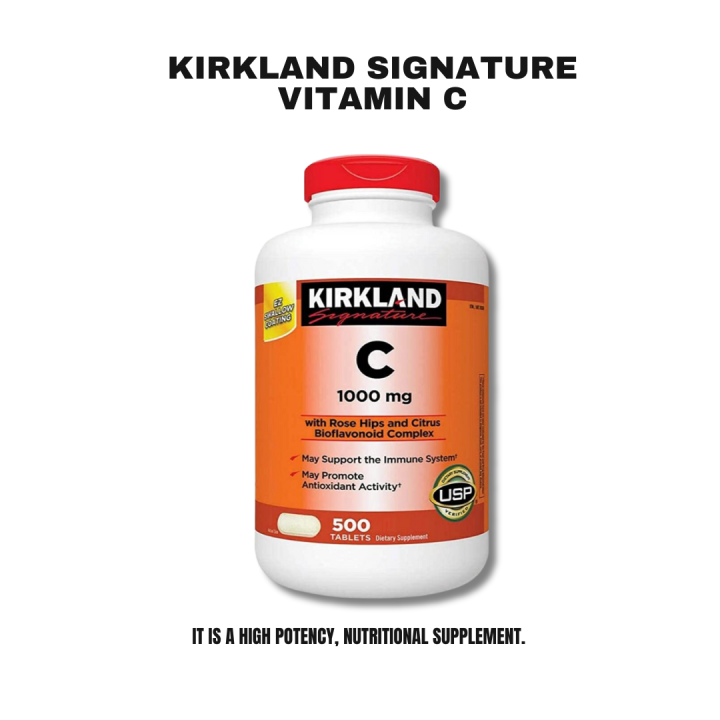 Kirkland Vitamin C with Rose Hips and Citrus Bioflavonoid Complex 500