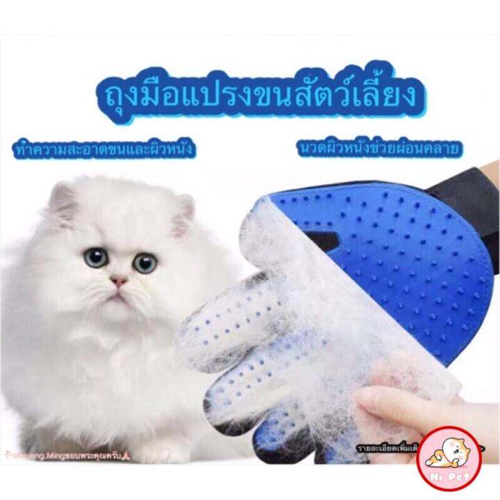 hi-pet-อุปกรณ์แปรงขนสัตว์เลี้ยง-หวีขนหมาและขนแมวถุงมือกรูมมิ่งอุปกรณ์แปรงขนสุนัข-pink