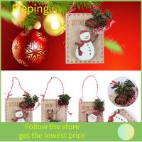 PIEPING Painted Year Merry Christmas Xmas Decor Snowman Elk Wooden Clip Tree Ornaments Hanging Xmas Decoration Christmas Pendants