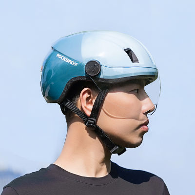 ROCKBROS U Nisex จักรยานไฟฟ้าหมวกกันน็อคที่มีแว่นตาสำหรับ58-62เซนติเมตรเส้นรอบวงศีรษะผู้ชายเลดี้ MTB จักรยานถนนรถจักรยานยนต์ความปลอดภัยหมวก