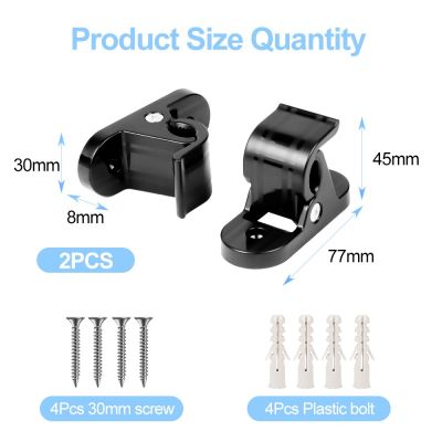 2Pcs Universal Bracket Clamp Fixed Clip Screw Mount Holder Stand For Type 1 J1772 Portable Ev Charger Type 2 Electric Car
