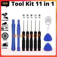 แบตเตอรี่ 11 in 1 Cell Phones Opening Pry Repair Tool Kits Screwdriver Set of Tools แบตเตอรี่รับประกัน 6 เดือน**