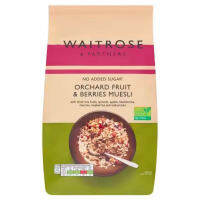 ? SALE ? WAITROSE Mixed Berries Muesli (NO SUGAR) ซีเรียล มุสลี่ (ไม่มีน้ำตาล) ผลไม้รวม เบอรี่เน้นๆๆๆๆ นำเข้าจากอังกฤษ