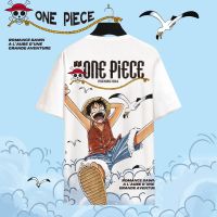 Anime one piece Merchandise Short-Sleeved T-Shirt Men Luffy Printed Half-Sleeved Summer Plus Size