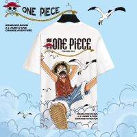 2023 NewAnime Merchandise เสื้อยืดแขนสั้นผู้ชาย Luffy พิมพ์ครึ่งแขนฤดูร้อน Plus ขนาด Top