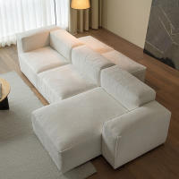 Deewani Fabric Sofa living room sofa Modular/Sectional tofu block Wabi sabi living room villa