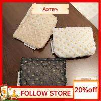 Aprery กระเป๋า Tas Kosmetik อเนกประสงค์ลายดอกไม้,กระเป๋าเก็บของทำจากโพลีเอสเตอร์ของขวัญแบบพกพาสำหรับผู้หญิง