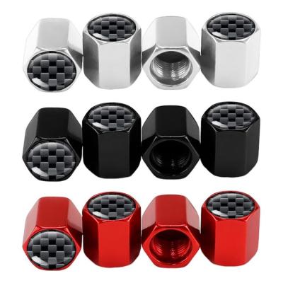 Tire Valve Caps Metal Rubber Seal Tire Valve Stem Caps Set of 4 Dust Proof Covers Universal Stem Covers for Cars Trucks Bikes Suvs Motorcycles adaptable