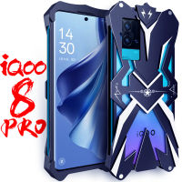 ZIMON Vivo IQOO 8 Pro เคสโทรศัพท์โลหะปกป้องอะลูมินัมอัลลอยฝาหลังแข็งกันกระแทกกันตกตามแฟชั่น IQOO 8เคสโทรศัพท์