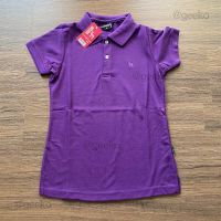 Polo women เสื้อโปโลผู้หญิง สีม่วงเข้ม เป็นทรงเข้ารูป ลูกค้า 99% ได้รับของแล้วสั่งซื้อซ้ำอีก