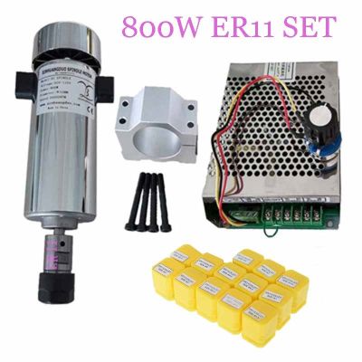 【hot】✈ Air cooled 0.8kw DC110V 20000RPM spindleMotor / chuck 800W Spindle Motor Supply speed governor Engraving