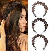 2022 1pc Wig Braided Hair Band Accessories Bohemia Braid Princess Elastic Twists Headband Women Girls Fashion Knotted Headdress