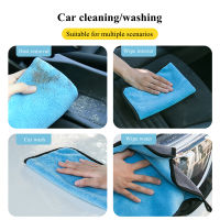 3PCS Multipurpose Plush Microfiber Edgeless Cleaning Cloth Towel for Household, Car Washing, Drying &amp; Auto Detailing