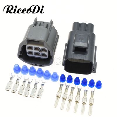 【CW】 1 20Kits 6 Pin Female Male 7283 5577 10 Automotive Throttle Electrical Wire Harness Socket