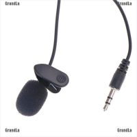 【GrandLa】3.5mm Mini Studio Speech Mic Microphone Clip for PC Desktop Notebook 1.5M