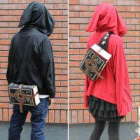 Gothic Magical Spell Book Messenger Crossbody Bag Cosplay Adjustable For Students Creative Unisex Shoulder Bag 2021 сумка плечо