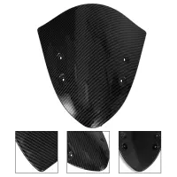 Areyourshop Carbon Front Nose Windshield Screen Cover Fairing for Kawasaki ER-6N 2009 To 2014 Motorcycle Parts