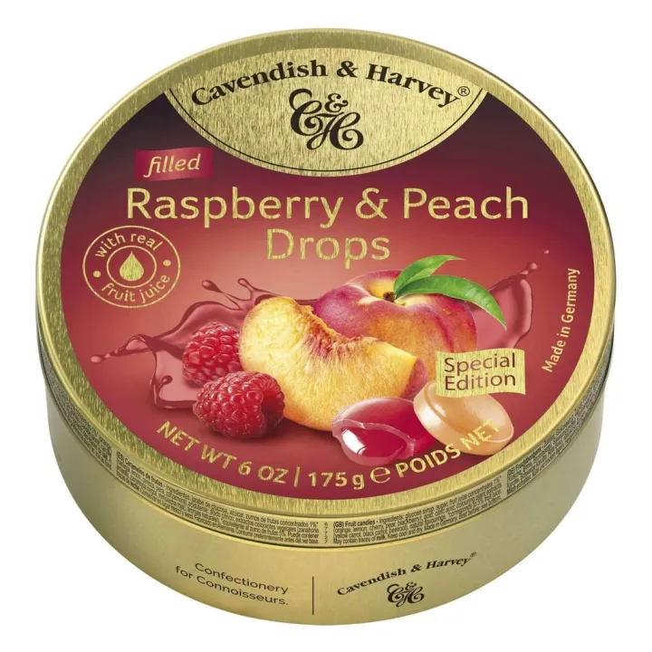 Cavendish & Harvey Candy Drops Raspberry & Peach (Filled) 175g Lazada
